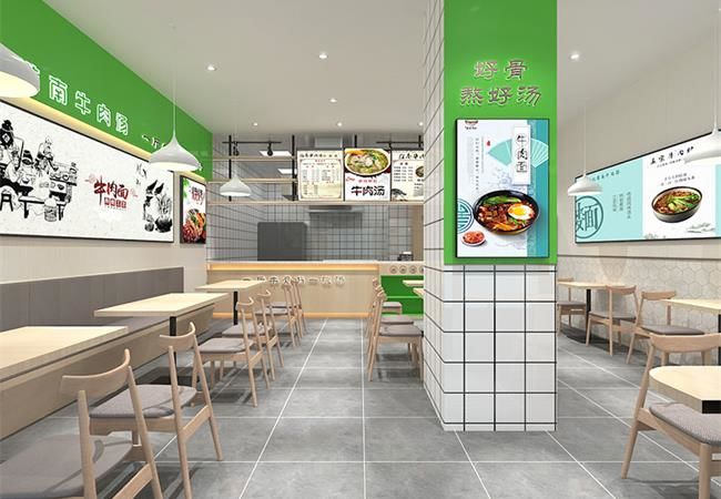 合肥餐飲空間設計_凌記淮南牛肉湯店面裝修設計案例