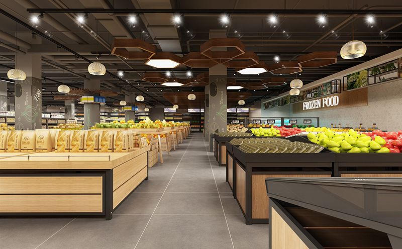 合肥超市裝修設計-超市裝修設計方案-超市設計效果圖